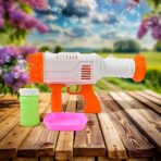 32-Hole Rechargeable Bubble Gun Toy Powerful, Big Bubble Machine for Child, Fun Continuous Blowing (1 Set) - Image 2