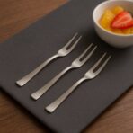 6-in-1 Stainless Steel Fruit Fork Set ?Reusable Picks for Fruits, Cakes Snacks Ideal for Parties Home Use - Image 4