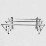 Stainless Steel Wall-Mounted Folding Clothes Drying Rack ?Space-Saving & Durable, Stylish for Indoor & Outdoor Use