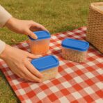 Glory Plastic Storage Container Box Set ?4-Piece Airtight, Stackable Organizer for Kitchen, Pantry, Office & More - Image 4