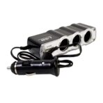 Triple Way Car 12v Lighter Socket Splitter USB Charger Power Adapter