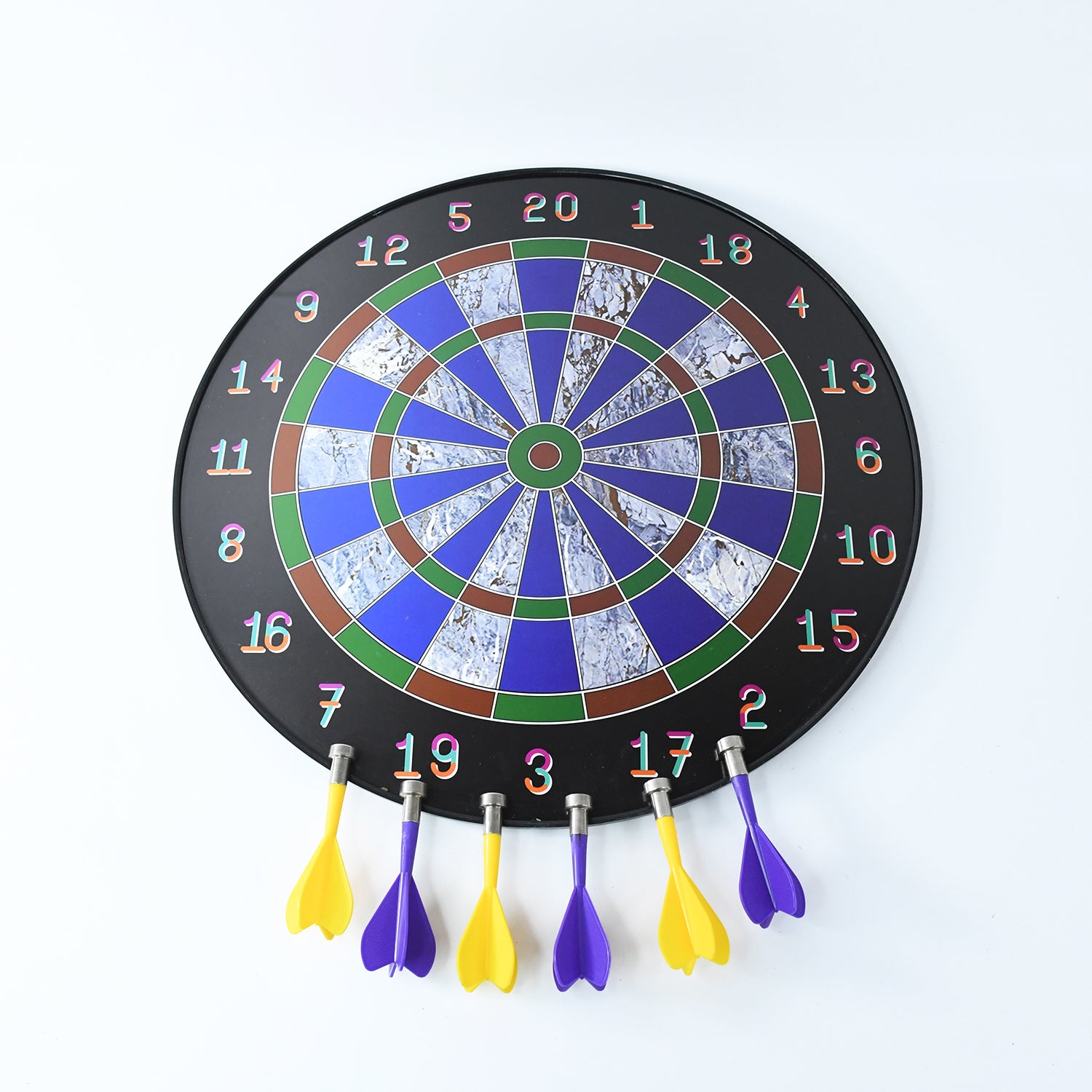 06_92fe775b-b7a4-4a03-9426-dbca30fbdc07.jpg Magnetic Dart Board Game Set with 6 Soft-Tip Darts - Image 1