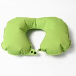 Inflatable U-Shape Travel Pillow Foldable Air Cushion Neck Support (1 Pc, Mix Color)