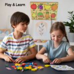 Wooden Fruits Puzzle Learning Educational Board (1 Set 28?20 Cm) - Image 3