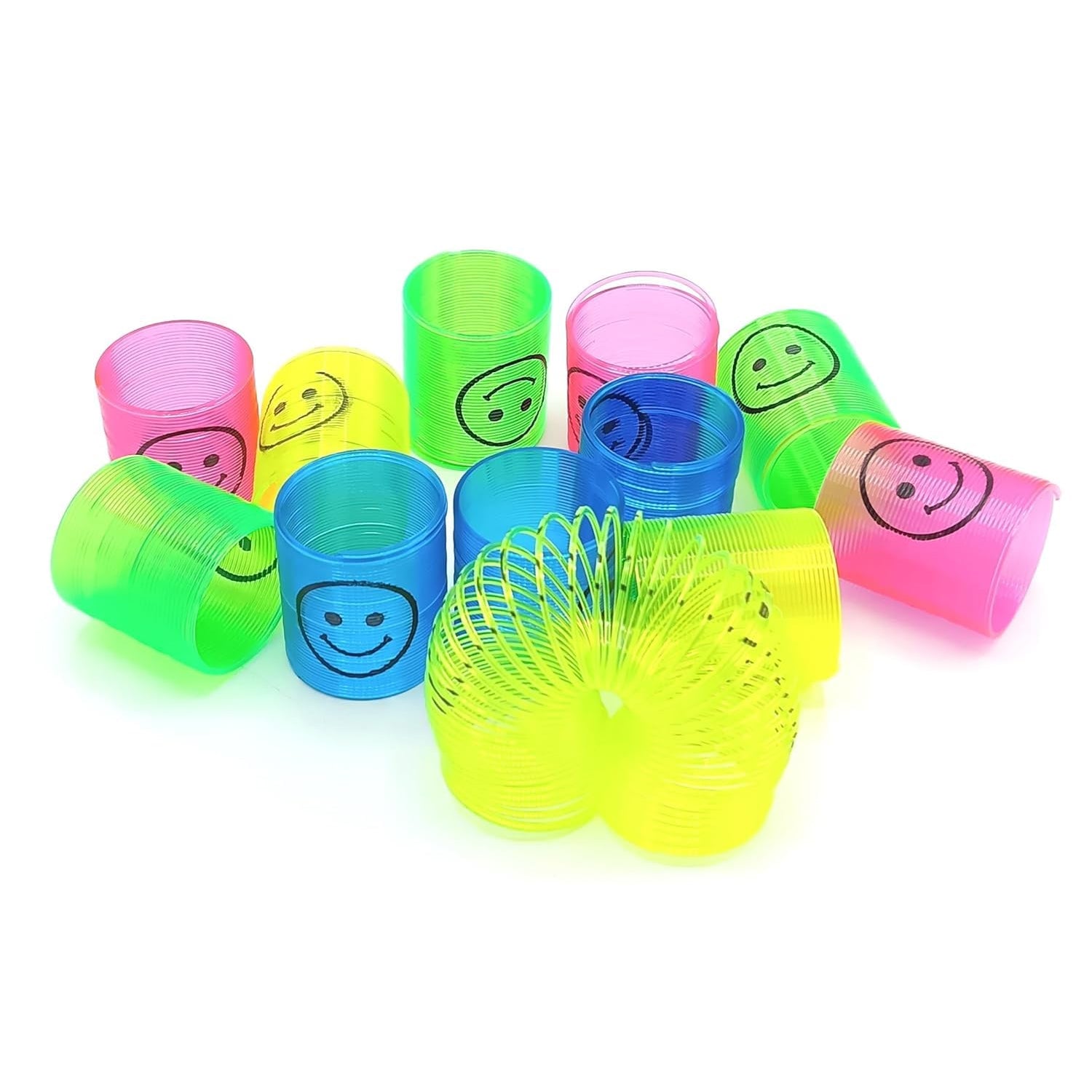 09_e5beee5f-0396-477d-b064-c4f7aaa588a0_1500x1500_crop_center.jpg Multicolor Magic Smiley Spring Toy (12 Pcs Set) Fun, Portable Slinky Spring Toy for children, stylish for Birthdays and Playtime - Image 1