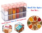 Set of Plastic Spice Jars Compact, Multicolour Design for Kitchen Storage Organization - Image 2