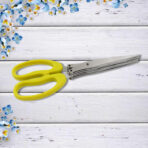Multifunction Vegetable Stainless Steel Herbs Scissor with s (1 Pc)