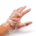 Disposable Clear Gloves ? Transparent Plastic Gloves for Food Handling, Cleaning & Hygiene (100-Piece Pack,)
