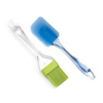 Cake Mixer Spatula and Pastry Brush Set Tools for Effortless Mixing, Smooth Cake Preparation, and Precise Pastry Application in the Kitchen