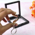 Nail Clipper Keychain Set with 3D Floating Frame Display Case | Portable Finger Nail Cutter & Novelty Keyring Gift (1 Set) - Image 4
