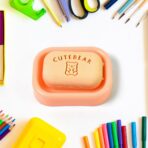 Soap Shaped Erasers with Plastic Case | Fun, Creative & Colorful Stationery Set for Children & School Supplies - Image 3