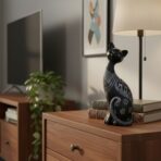Black & White Cat Family Statue Set (Set of 3) - Decorative Resin Figurines for Home, Living Room, or Mantelpiece Decor - Image 8